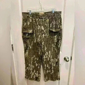 Vintage Cabela's Trebark Camo Chamois Cloth Made in USA Sz 38